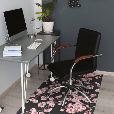 Alfombrilla para silla de escritorio Flores de cerezo