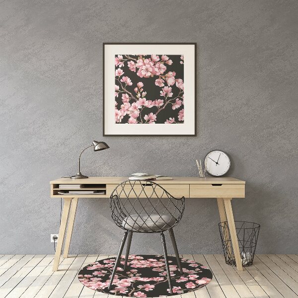 Alfombrilla para silla de escritorio Flores de cerezo