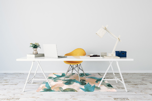 Alfombra silla ordenador Pájaros pintados