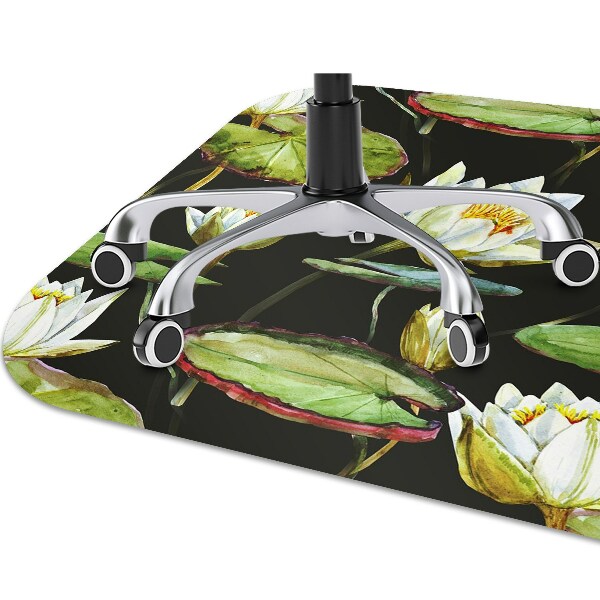 Alfombra silla escritorio Flores de lotos