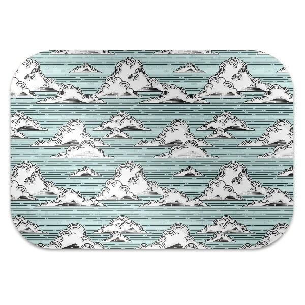 Alfombra para silla de escritorio Dibujo de nubes