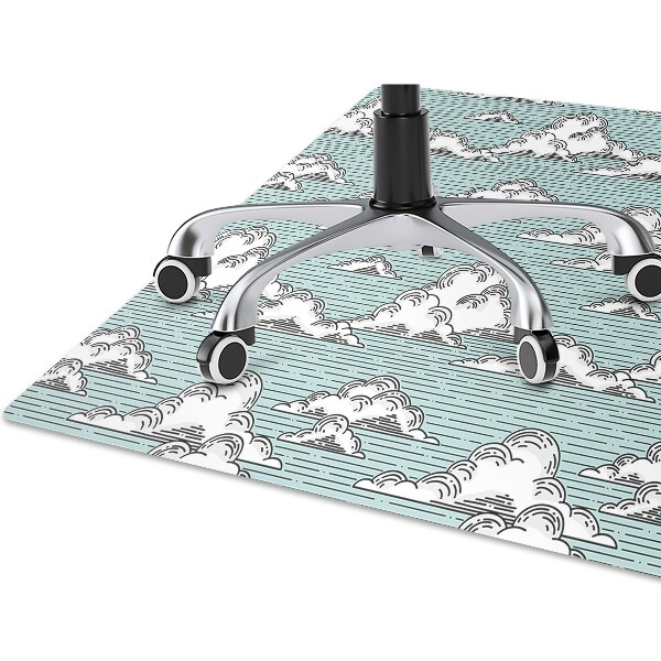 Alfombra para silla de escritorio Dibujo de nubes