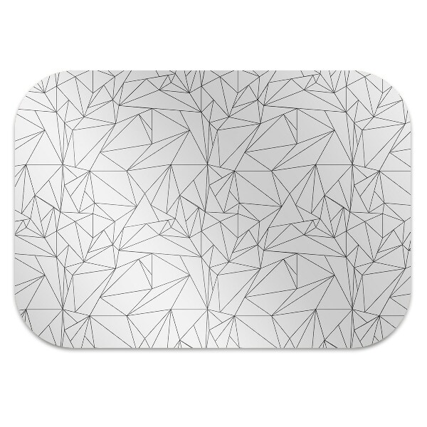 Alfombra silla ordenador Triángulos simples