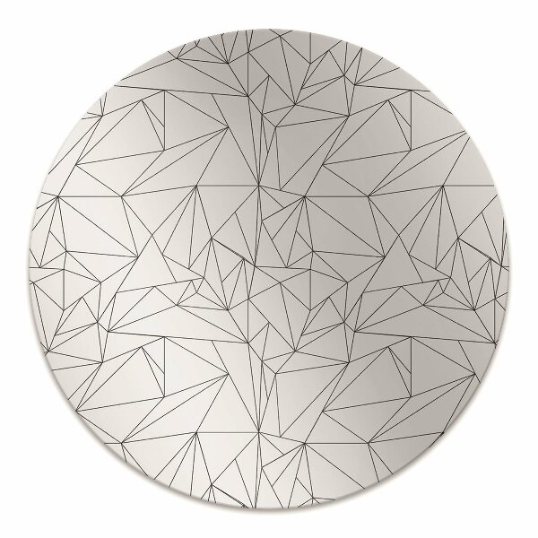 Alfombra silla ordenador Triángulos simples