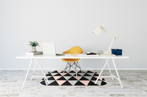 Alfombra para silla de escritorio Triángulos geométricos