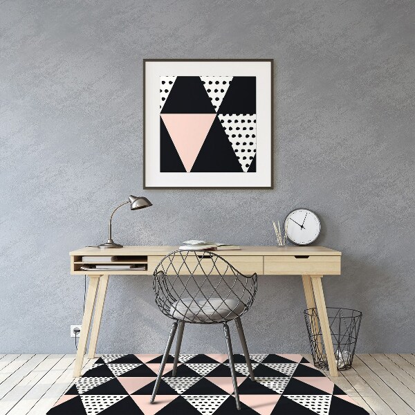 Alfombra para silla de escritorio Triángulos geométricos