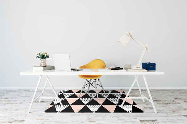 Alfombra para silla de escritorio Triángulos geométricos