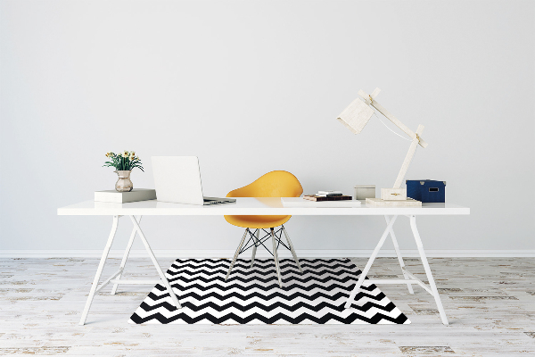 Alfombra silla ordenador Zigzags