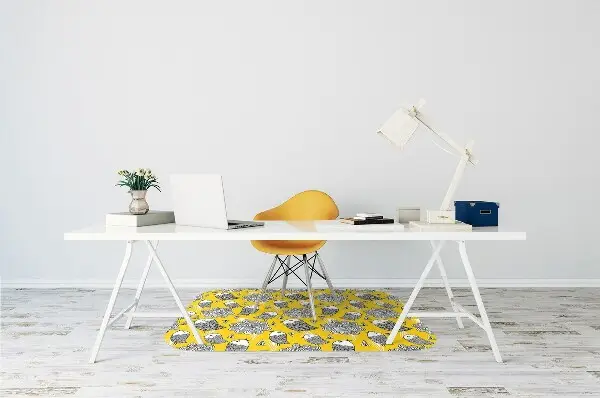 Alfombra para silla de escritorio Pájaros
