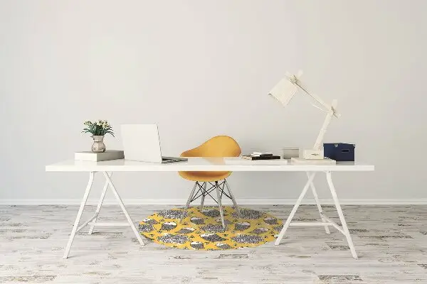 Alfombra para silla de escritorio Pájaros