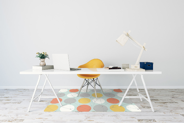 Alfombra para silla de escritorio Patrón geométrico
