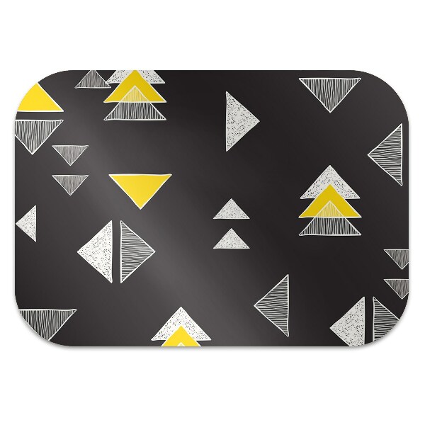 Alfombra silla ordenador Triángulos dibujados