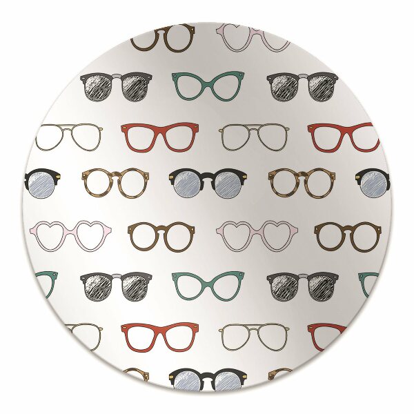 Alfombra para silla de escritorio Gafas retro