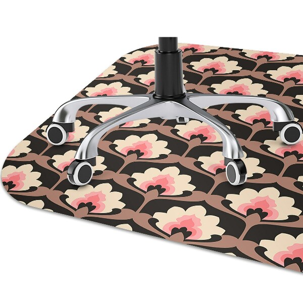 Alfombra silla ordenador Patrón floral