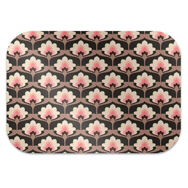 Alfombra silla ordenador Patrón floral