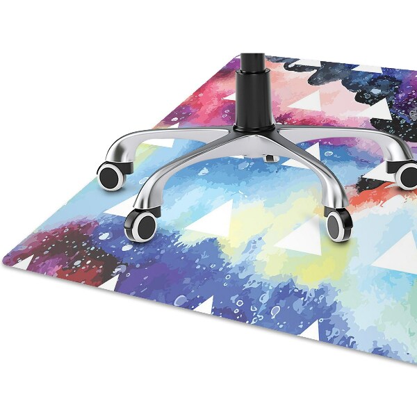 Alfombra para silla de escritorio Triángulos espaciales