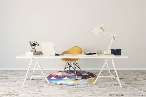 Alfombra para silla de escritorio Triángulos espaciales