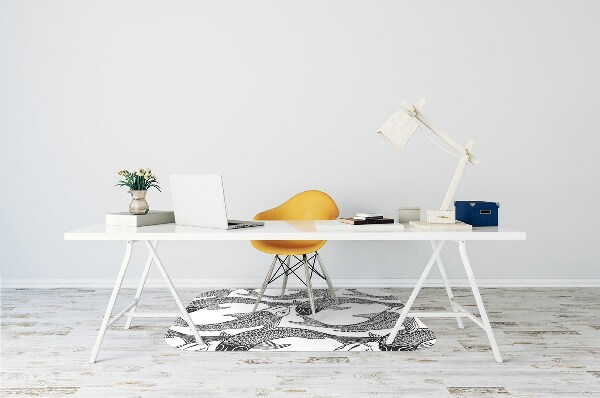Alfombra para silla de escritorio Pez koi