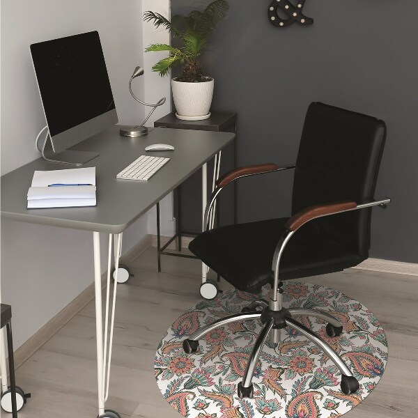 Alfombrilla para silla de escritorio Flores