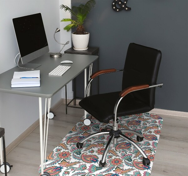 Alfombrilla para silla de escritorio Flores