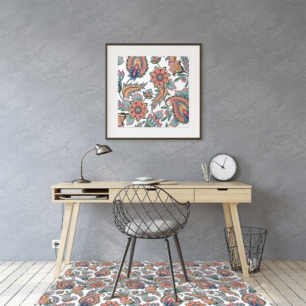 Alfombrilla para silla de escritorio Flores