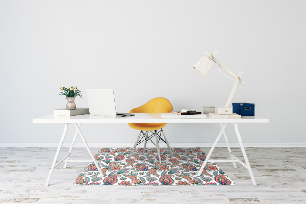 Alfombrilla para silla de escritorio Flores