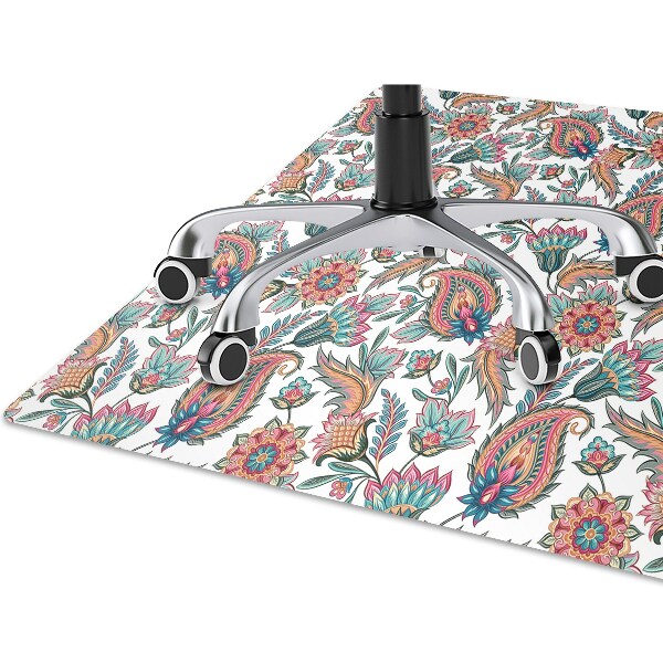 Alfombrilla para silla de escritorio Flores