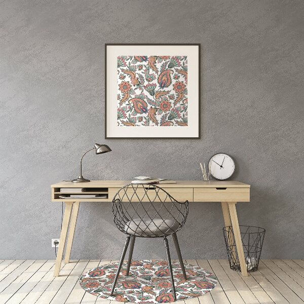 Alfombrilla para silla de escritorio Flores