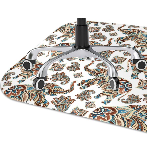 Alfombra para silla de escritorio Elefantes