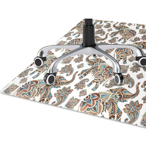 Alfombra para silla de escritorio Elefantes