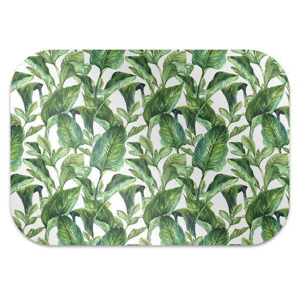 Alfombrilla para silla de escritorio Hojas tropicales