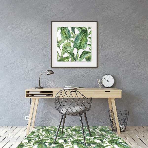 Alfombrilla para silla de escritorio Hojas tropicales