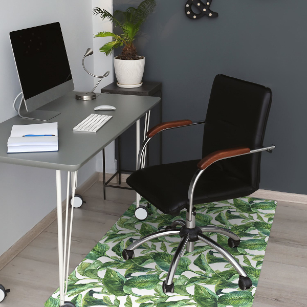 Alfombrilla para silla de escritorio Hojas tropicales