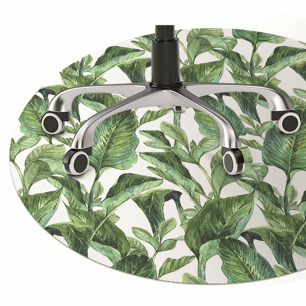 Alfombrilla para silla de escritorio Hojas tropicales