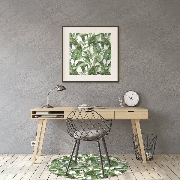 Alfombrilla para silla de escritorio Hojas tropicales