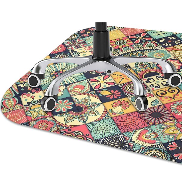 Alfombra silla ordenador Mosaico étnico