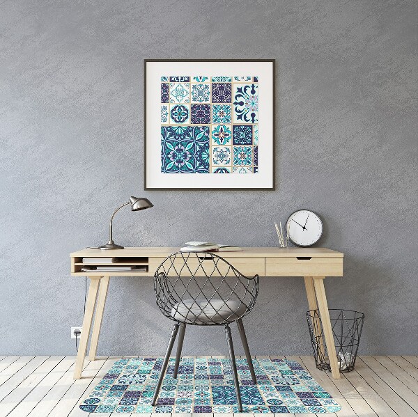 Alfombra silla ordenador Hermoso mosaico