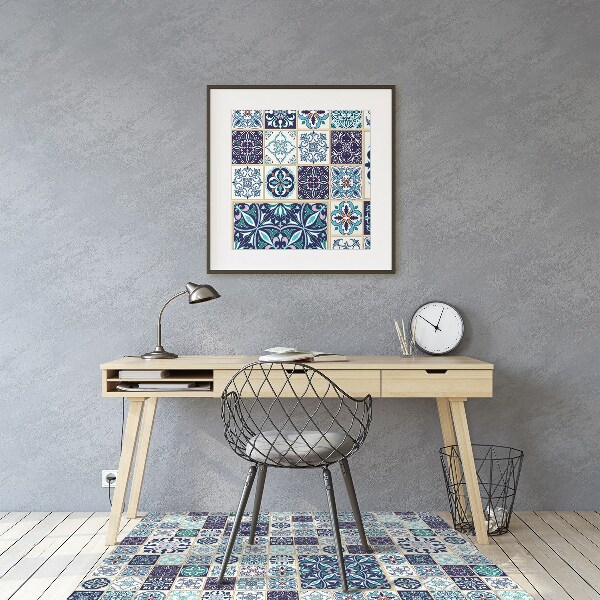 Alfombra silla ordenador Hermoso mosaico