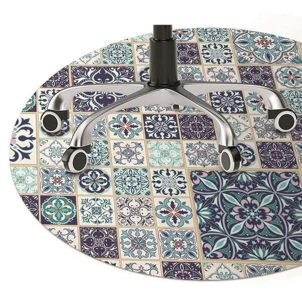 Alfombra silla ordenador Hermoso mosaico