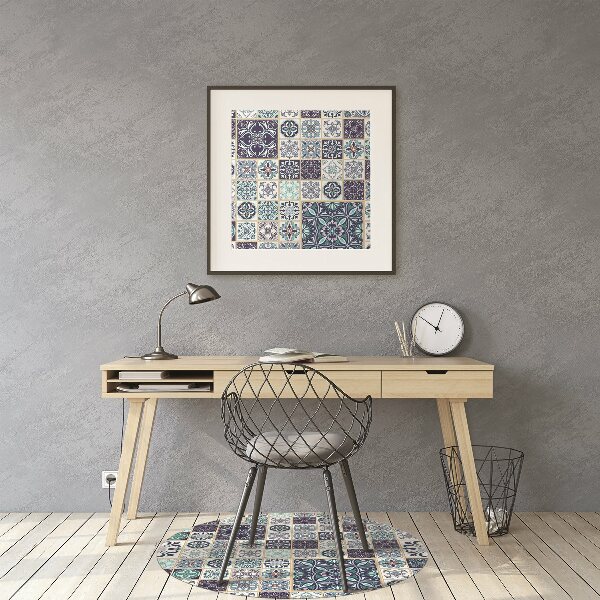 Alfombra silla ordenador Hermoso mosaico