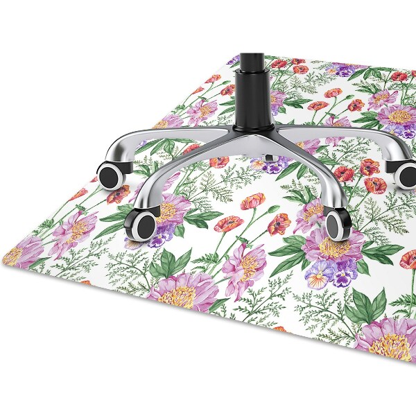 Alfombra para silla de escritorio Ramo de peonía