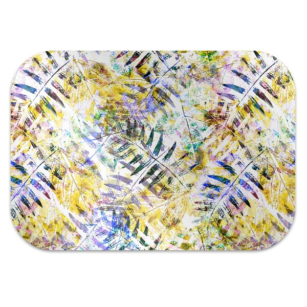Alfombra silla ordenador Hojas doradas
