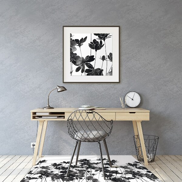 Alfombra para silla de escritorio Prado negro