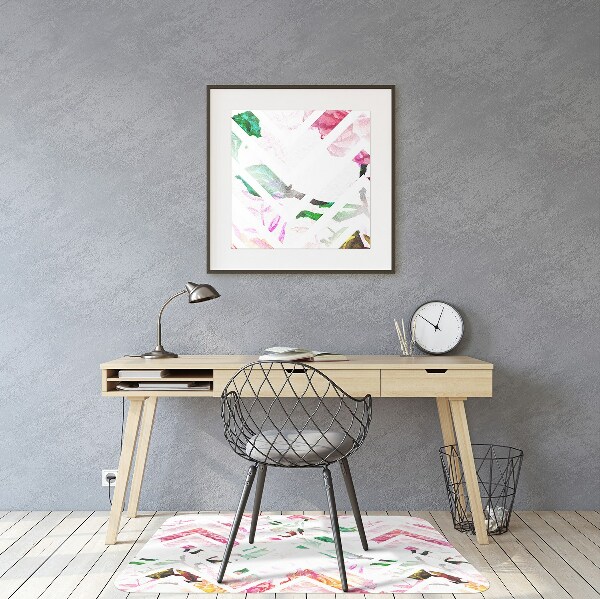 Alfombra silla ordenador Zapatero floral