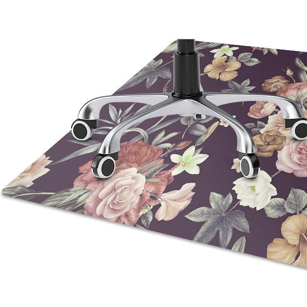 Alfombra para silla de escritorio Flores de jardín