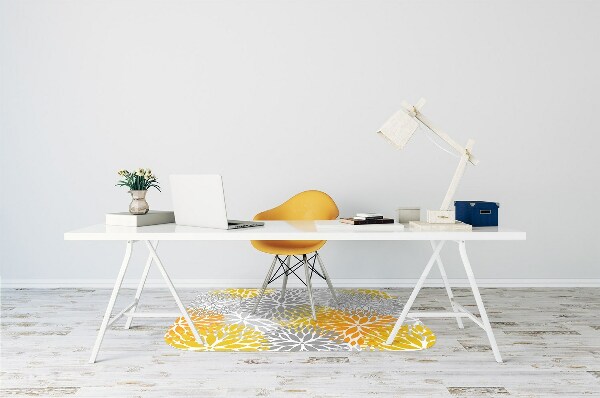Alfombra para silla de escritorio Crisantemo