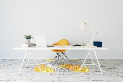 Alfombra para silla de escritorio Crisantemo