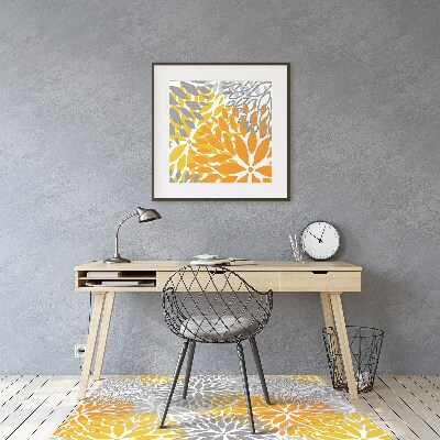 Alfombra para silla de escritorio Crisantemo