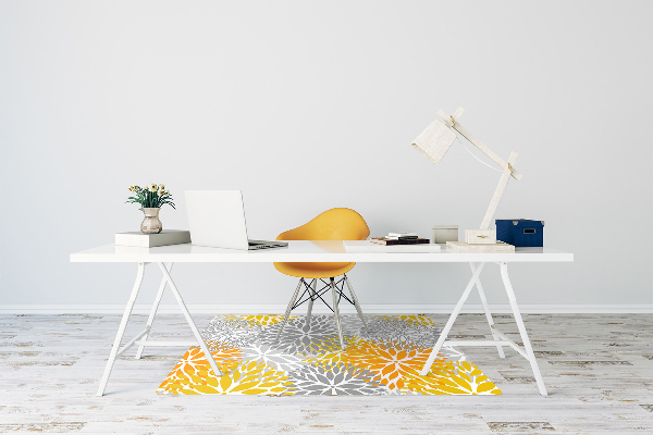Alfombra para silla de escritorio Crisantemo