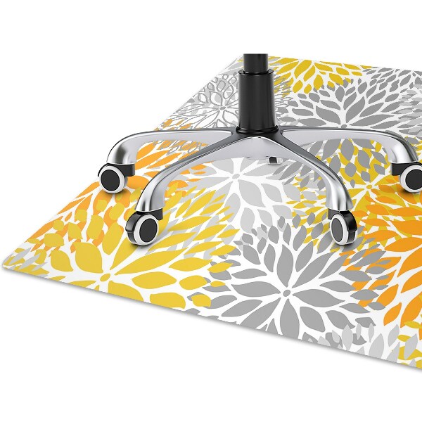 Alfombra para silla de escritorio Crisantemo